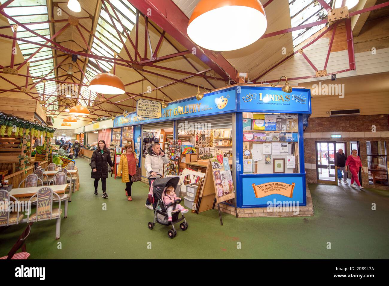 Pontypridd Market in South Wales, UK Stock Photo Alamy