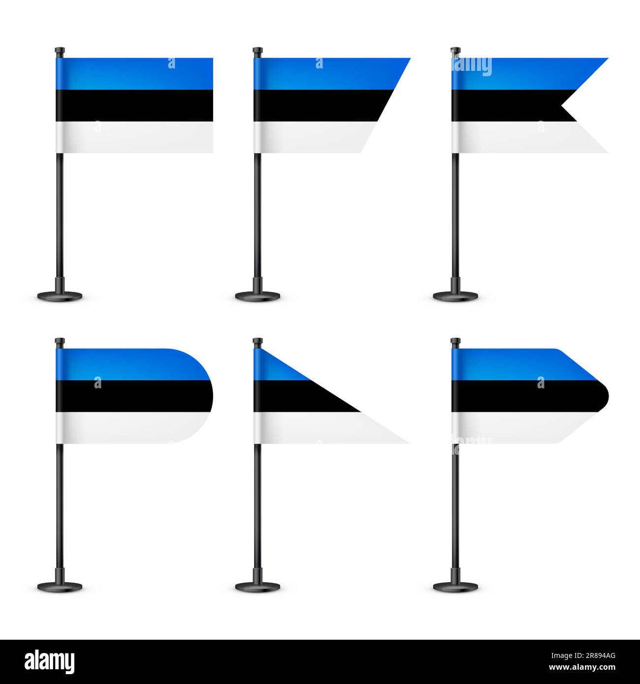 Premium Vector | The National Flag Of Estonia In Europe - Foto 10