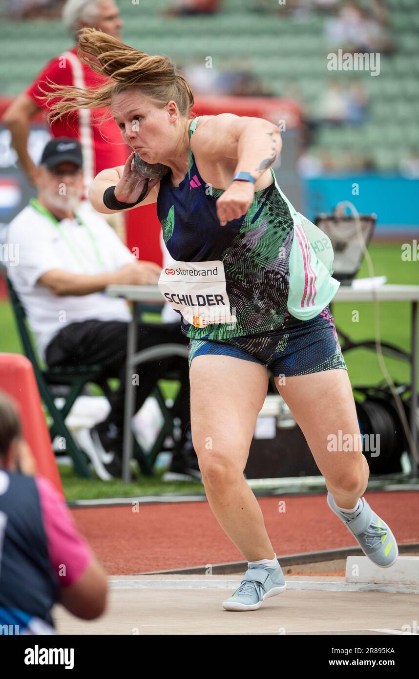 Jessica Rash Oslo Jessica Schilder of the Netherlands competing in the women’s shot put ...