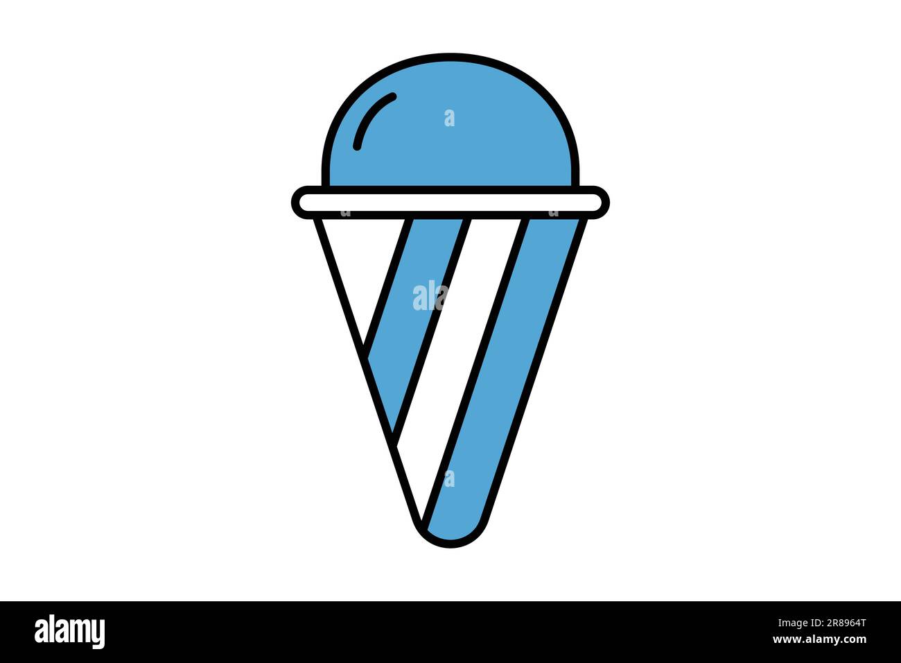 ice cream icon. Two tone icon style design. Simple vector design editable Stock Vector