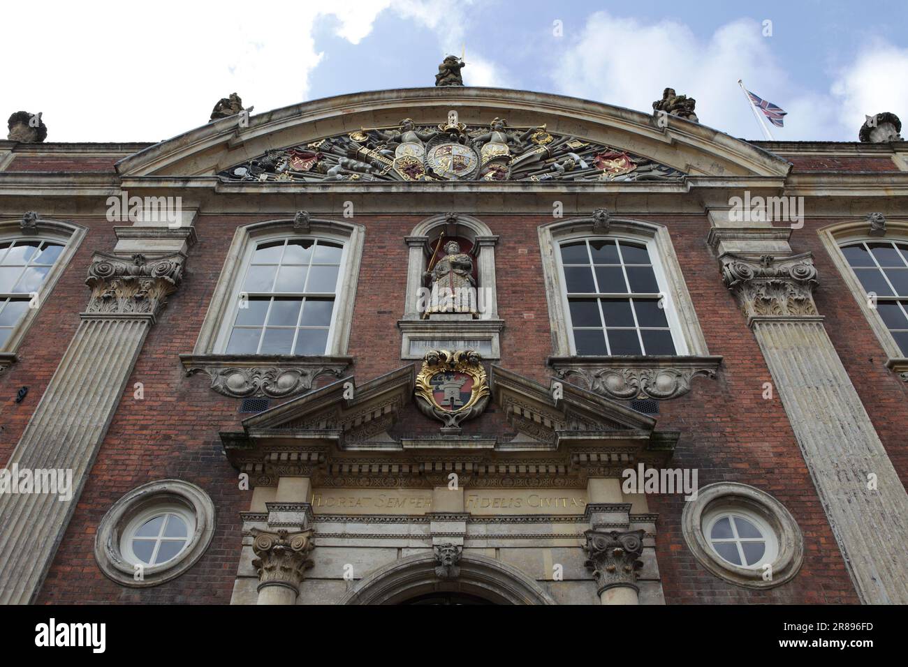 The East Facade of The Guildhall, Worcester Stock Photo - Alamy