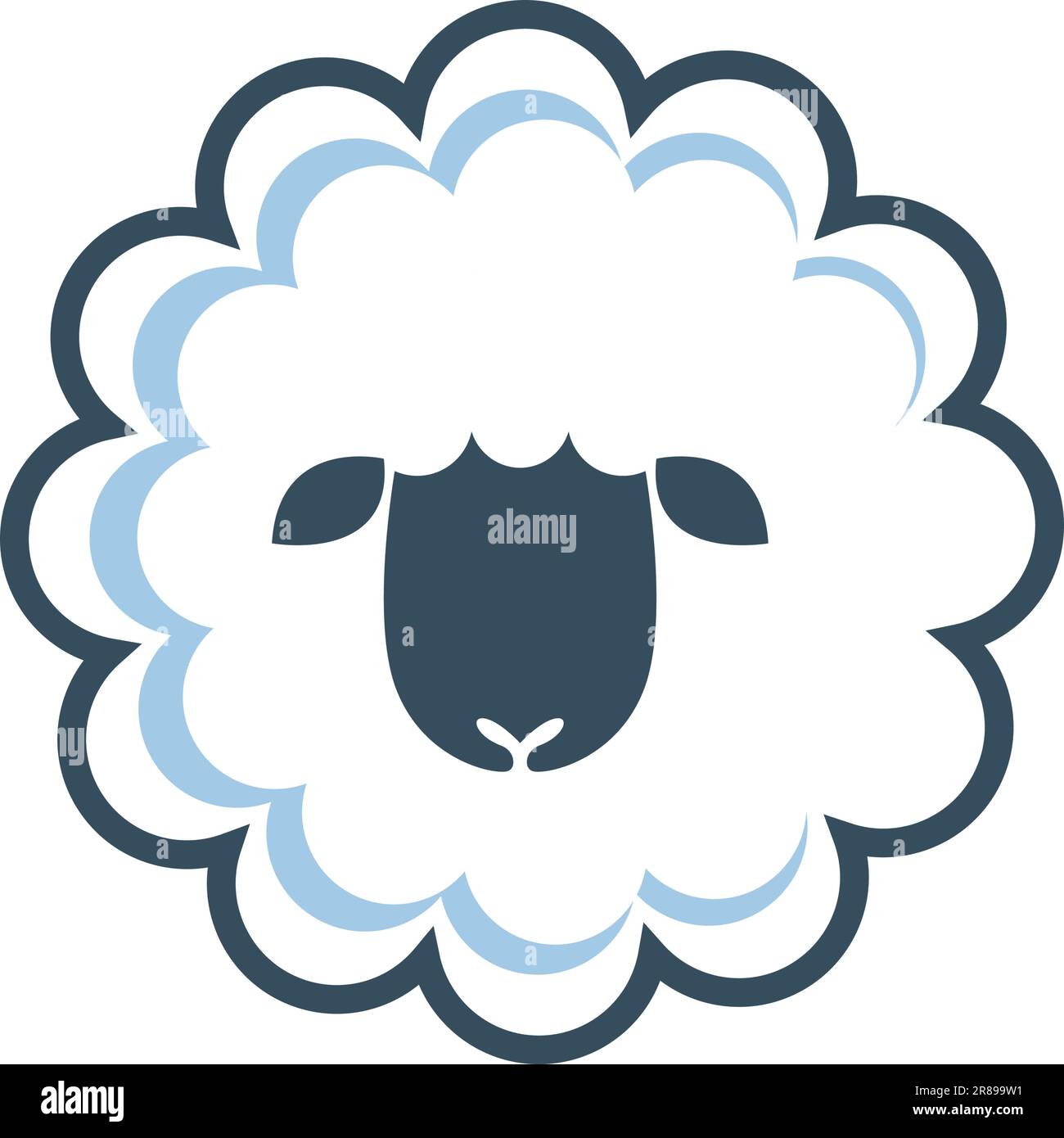 Sheep logo icon design illustration Stock Vector
