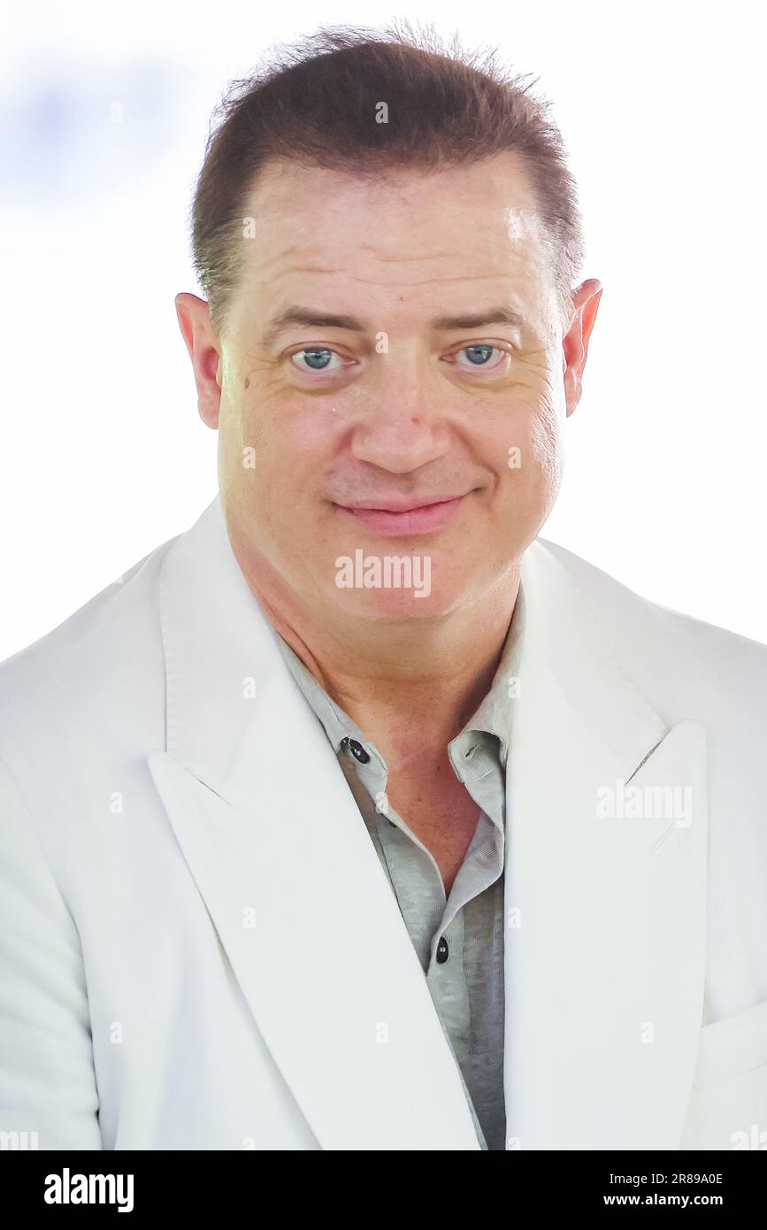CanadianAmerican actor Brendan Fraser is seen during the Milan Men's