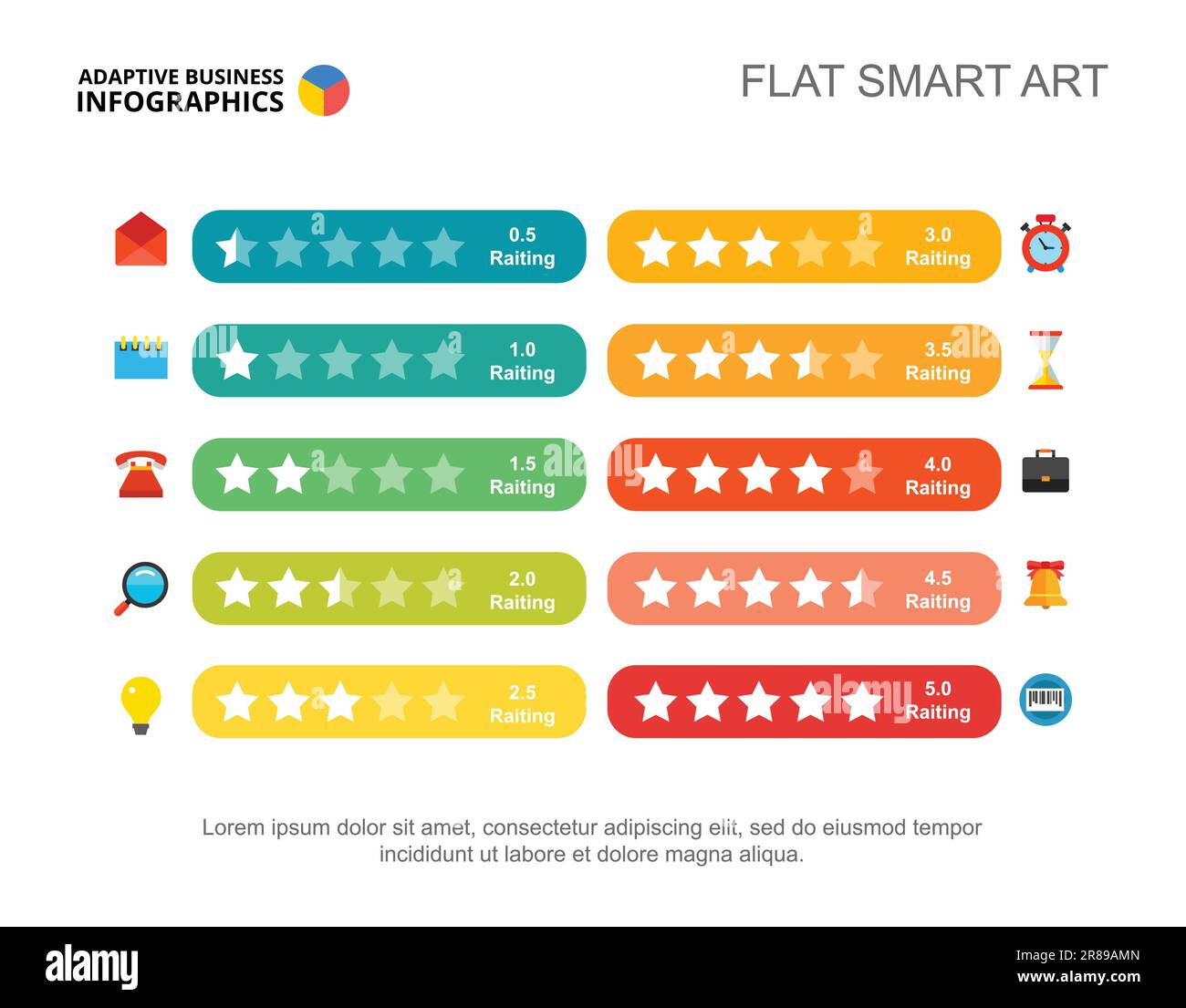 Business Rating Diagram Slide Template Stock Vector Image & Art Alamy