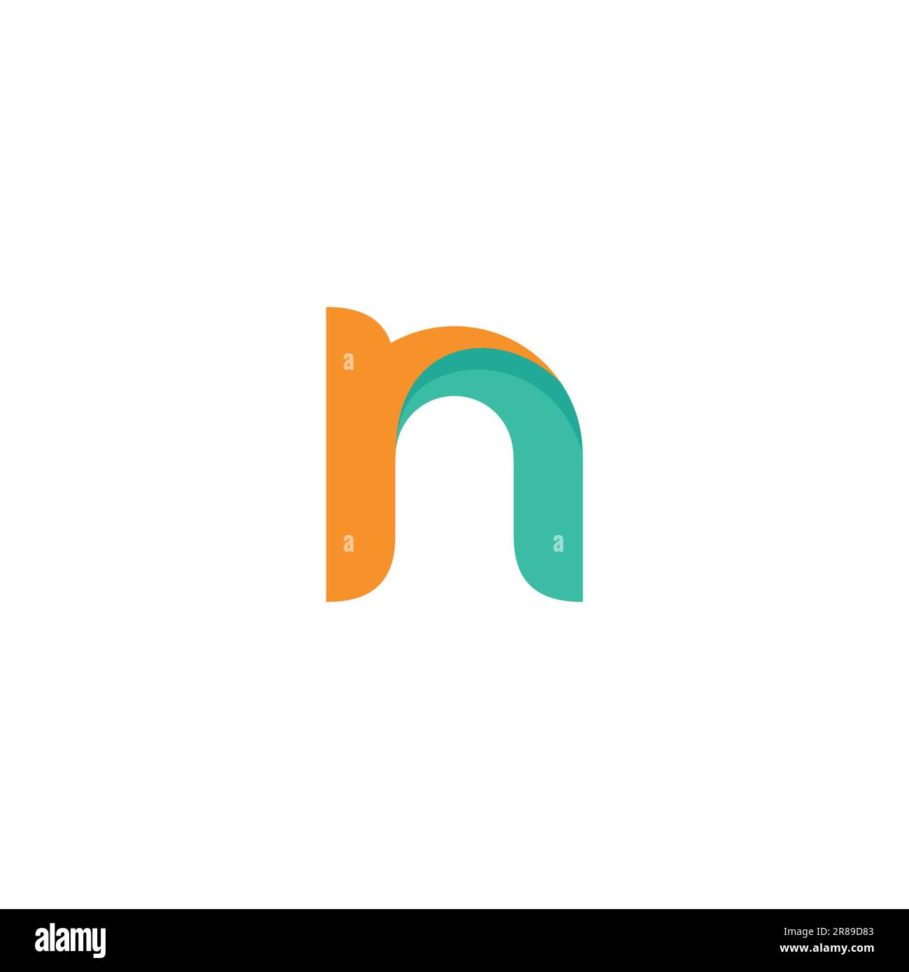 Letter N Logo Symbol. N icon Modern Design Stock Vector