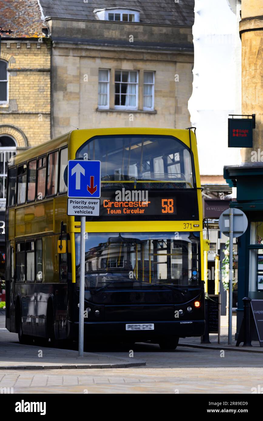 Cirencester bus service Stock Photo Alamy