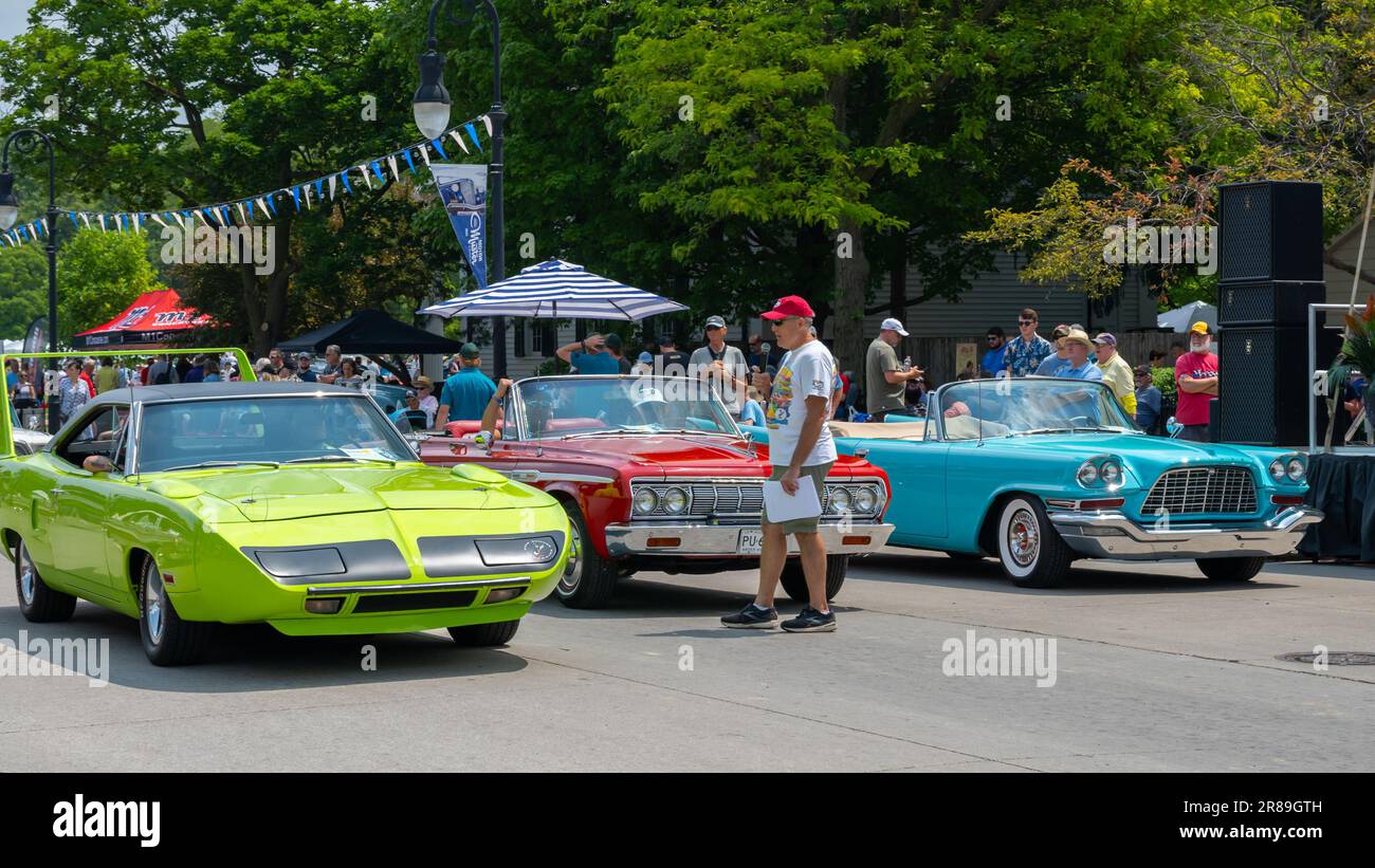 DEARBORN, MI/USA JUNE 17, 2023 Detroit muscle car parade, The Henry Ford (THF) Motor Muster