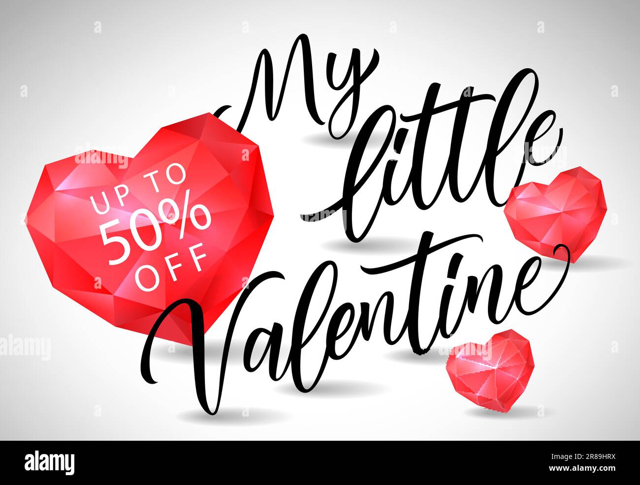 Little valentine lettering Stock Vector Images - Alamy