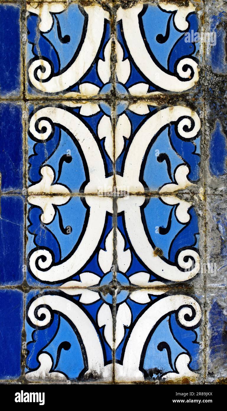 Famous Rio Tile Tiles on kiosk ruins in Teresopolis, Rio de Janeiro, Brazil Stock Photo ...