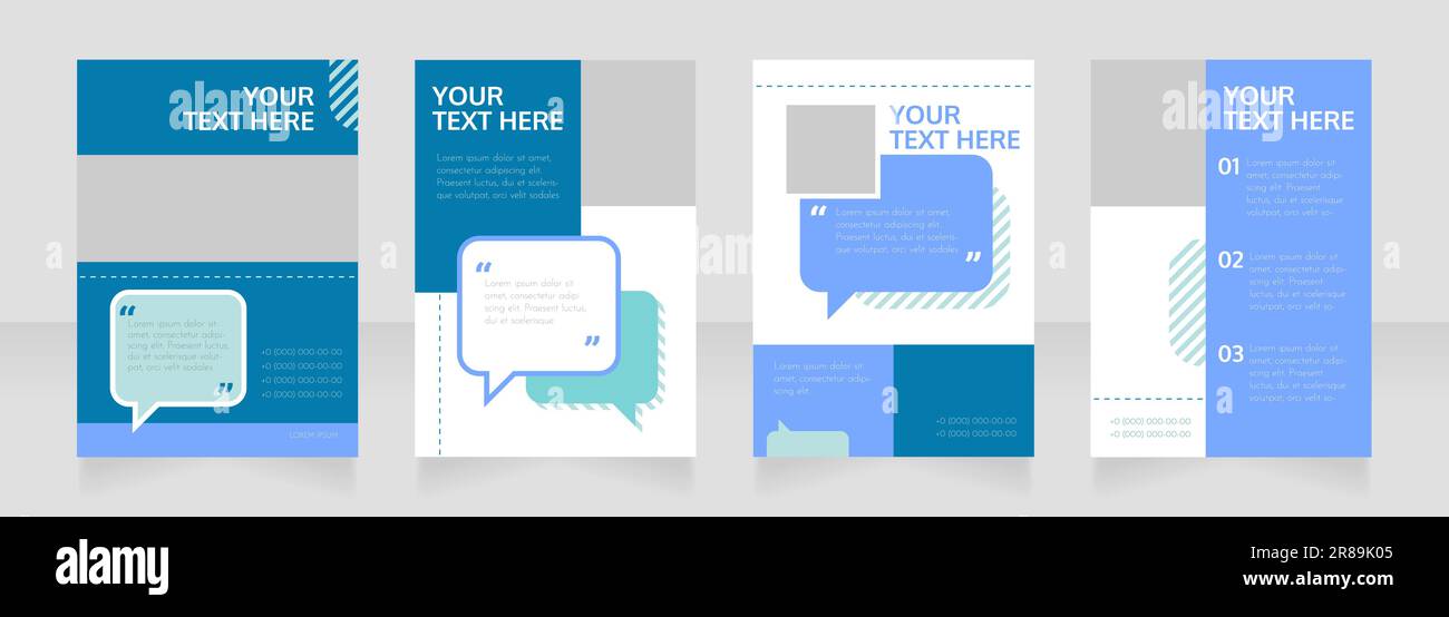 Effective communication blank brochure layout design Stock Vector Image ...