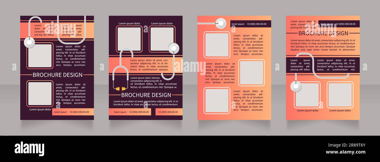Generic medications approval blank brochure layout design Stock Vector ...