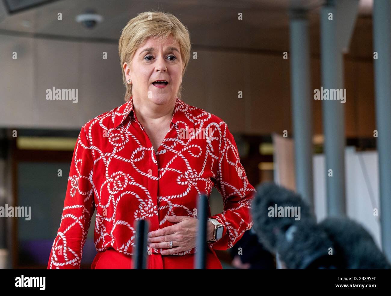 Former first minister of Scotland Nicola Sturgeon returns to the