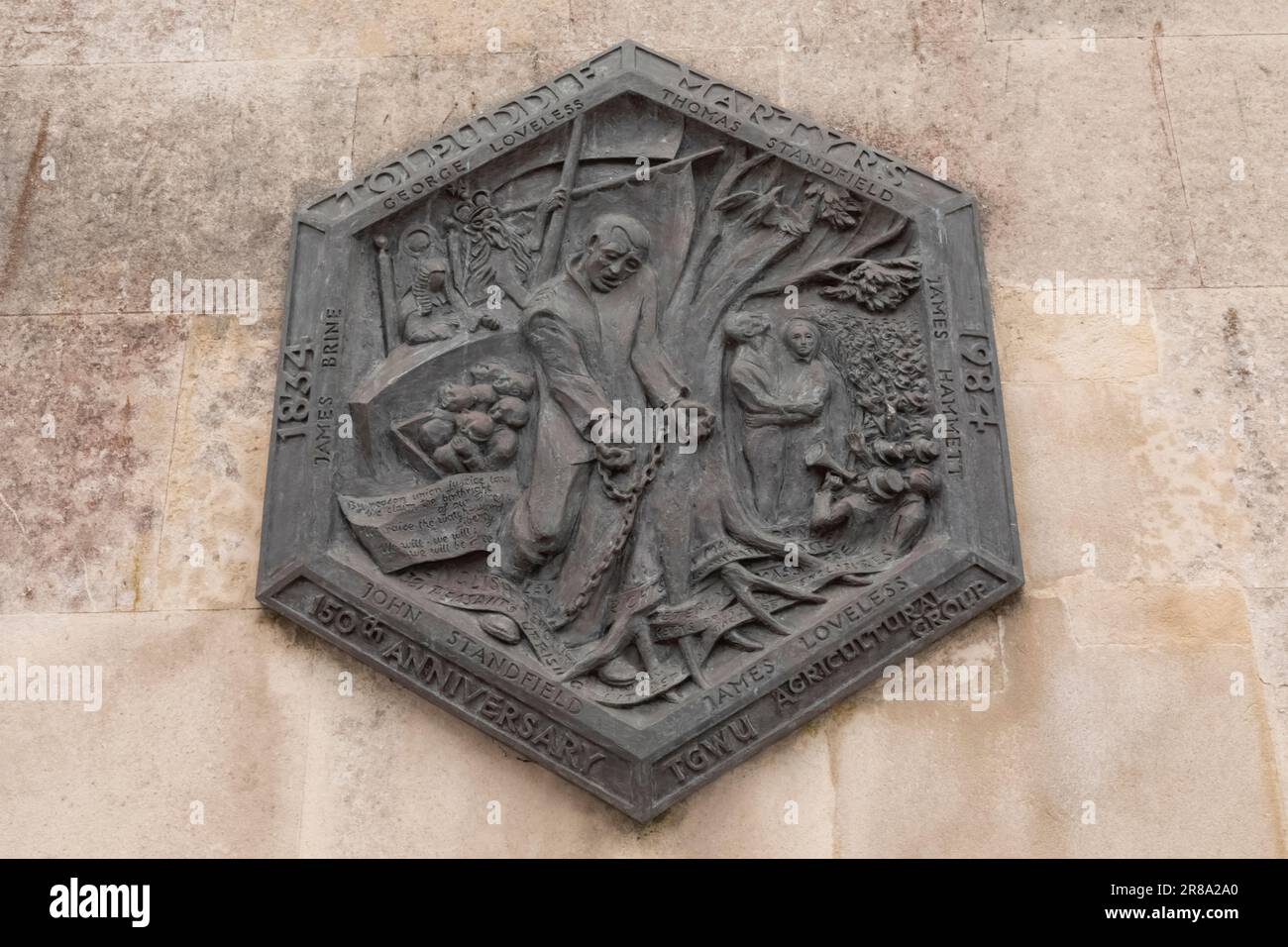 England, Dorset, Dorchester, Shire Hall Museum, Memorial Plaque to The