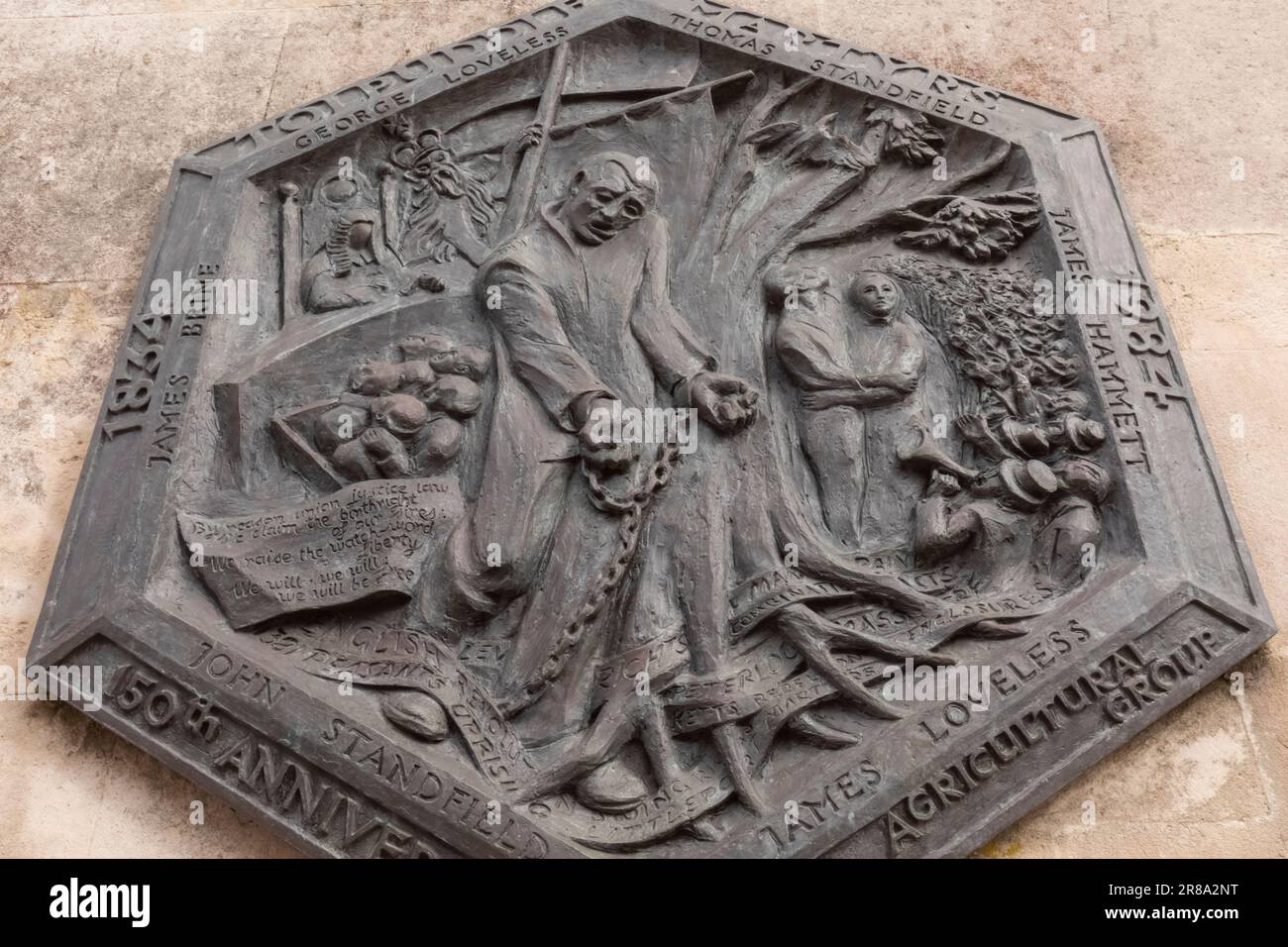 England, Dorset, Dorchester, Shire Hall Museum, Memorial Plaque to The