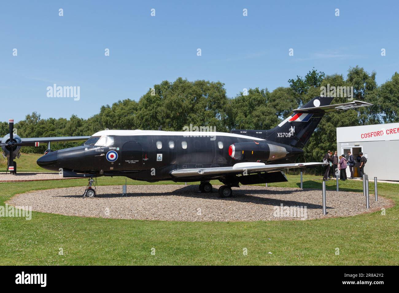 A Hawker Siddeley Dominie at the Cosford RAF museum Stock Photo