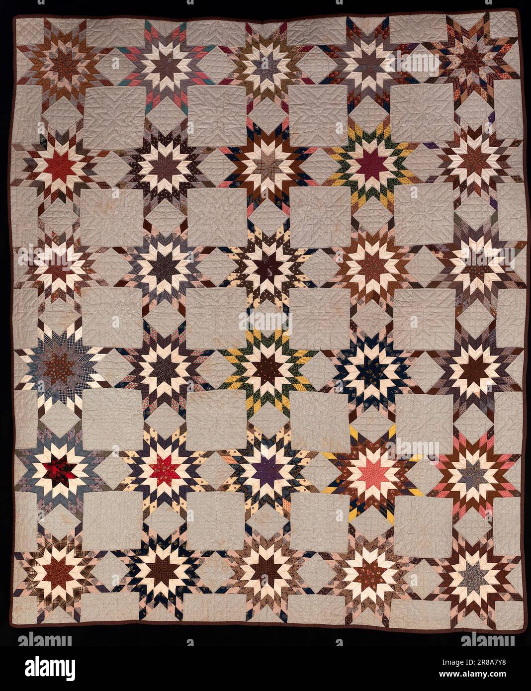 Compass Rose Patchwork Quilt ca. 1850-1900 by Lydia Morphew, born 1821 ...