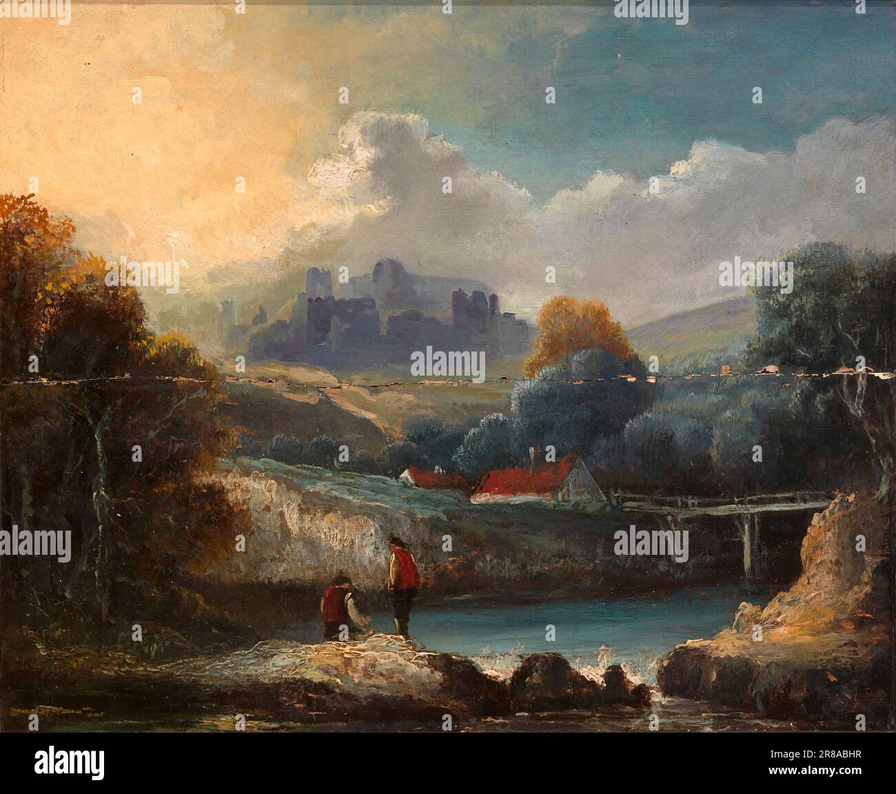 Landscape late 18th century by Unidentified (British Stock Photo - Alamy