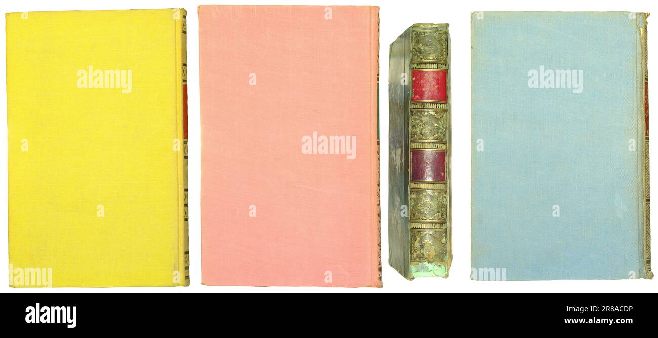 Old books isolated on white backround,education,reading,knowledge concept, design elements Stock Photo