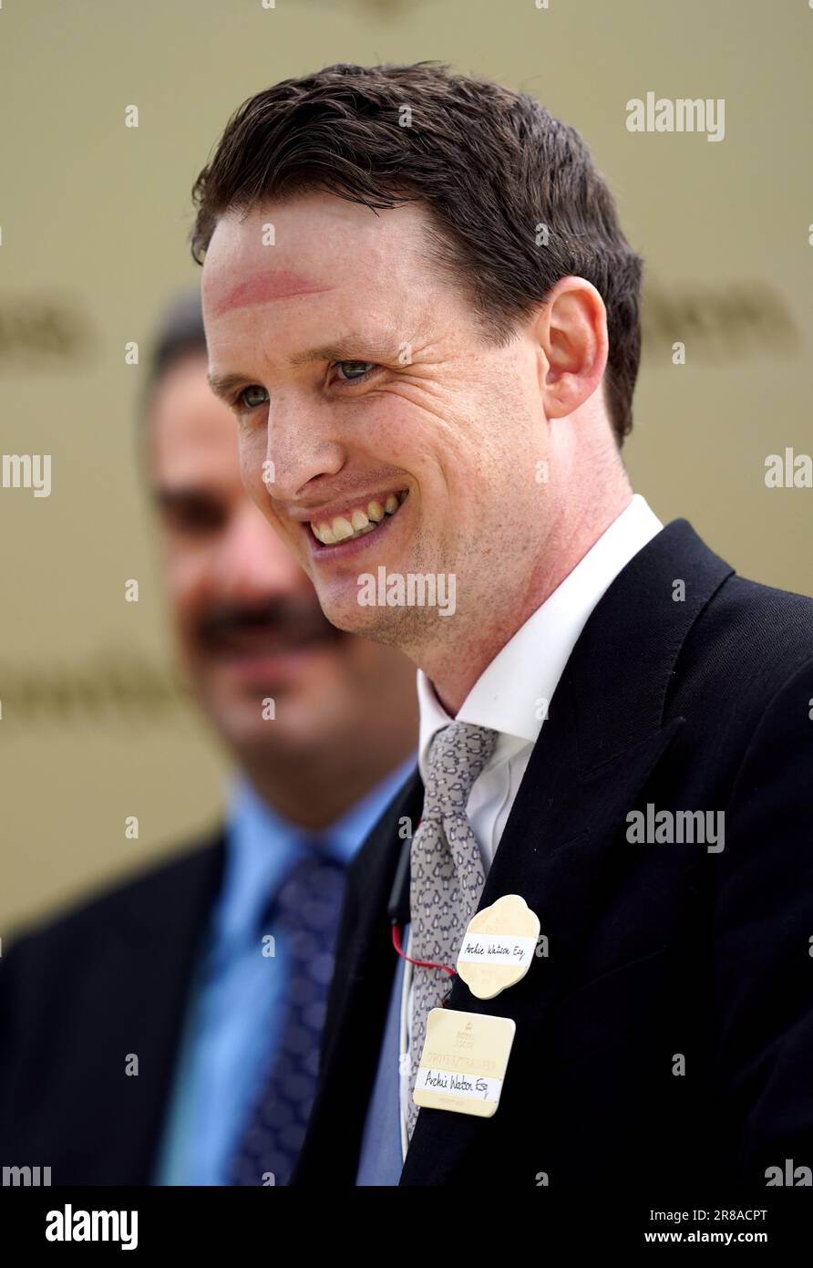 Trainer Archie Watson after Bradsell claimed victory in the the King's ...