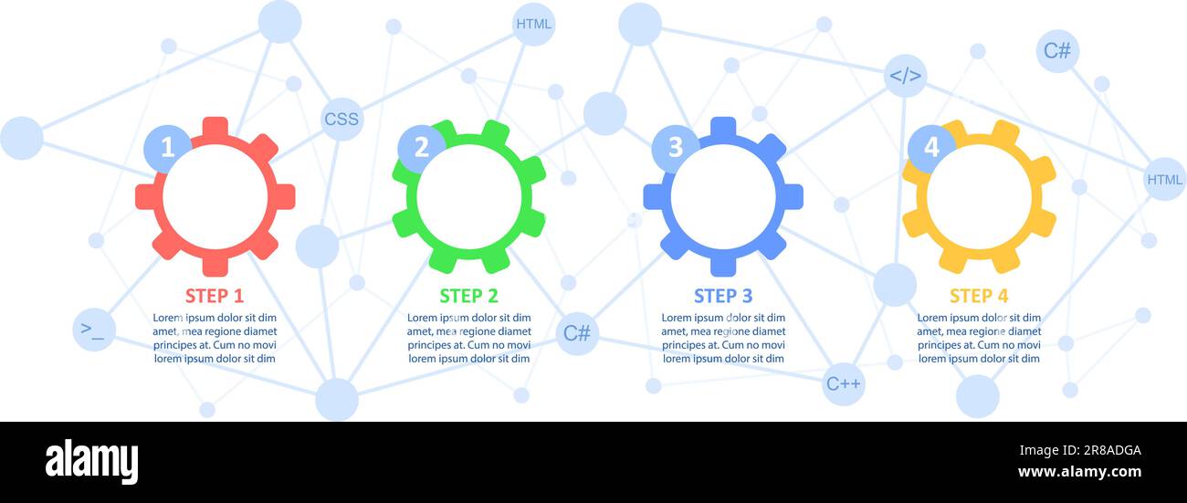 Source code maintenance guide infographic chart design template Stock ...