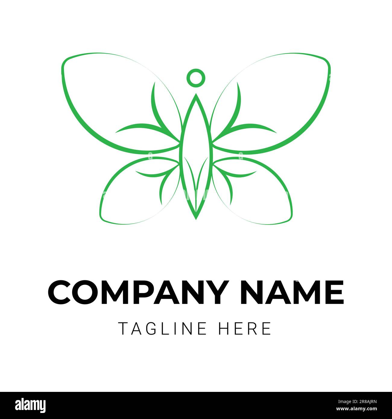 Beautiful butterfly logo design template Stock Vector Image & Art - Alamy