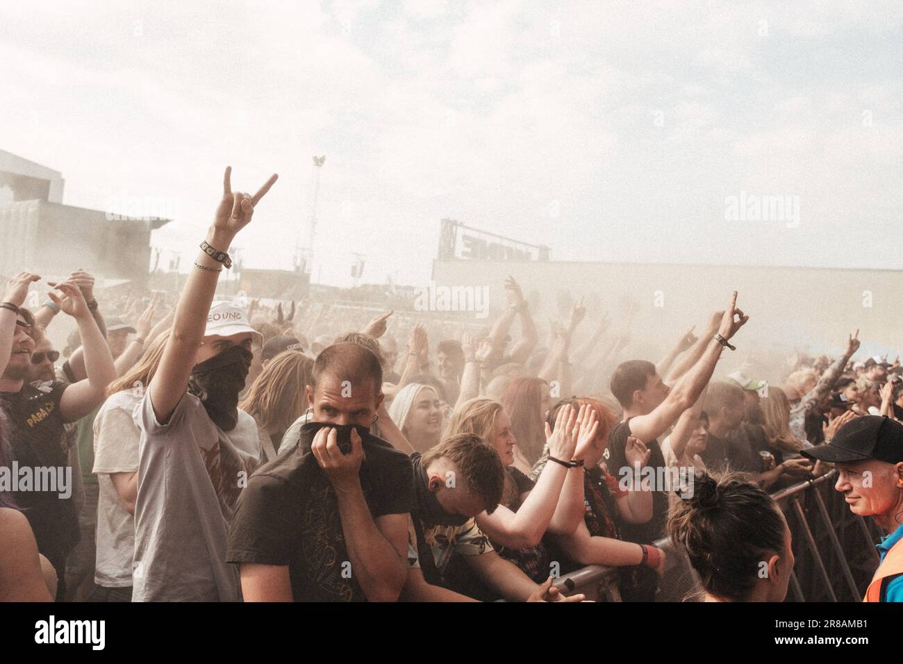 Copenhagen, Denmark. 15th, June 2023. Festival goers attend one of many ...