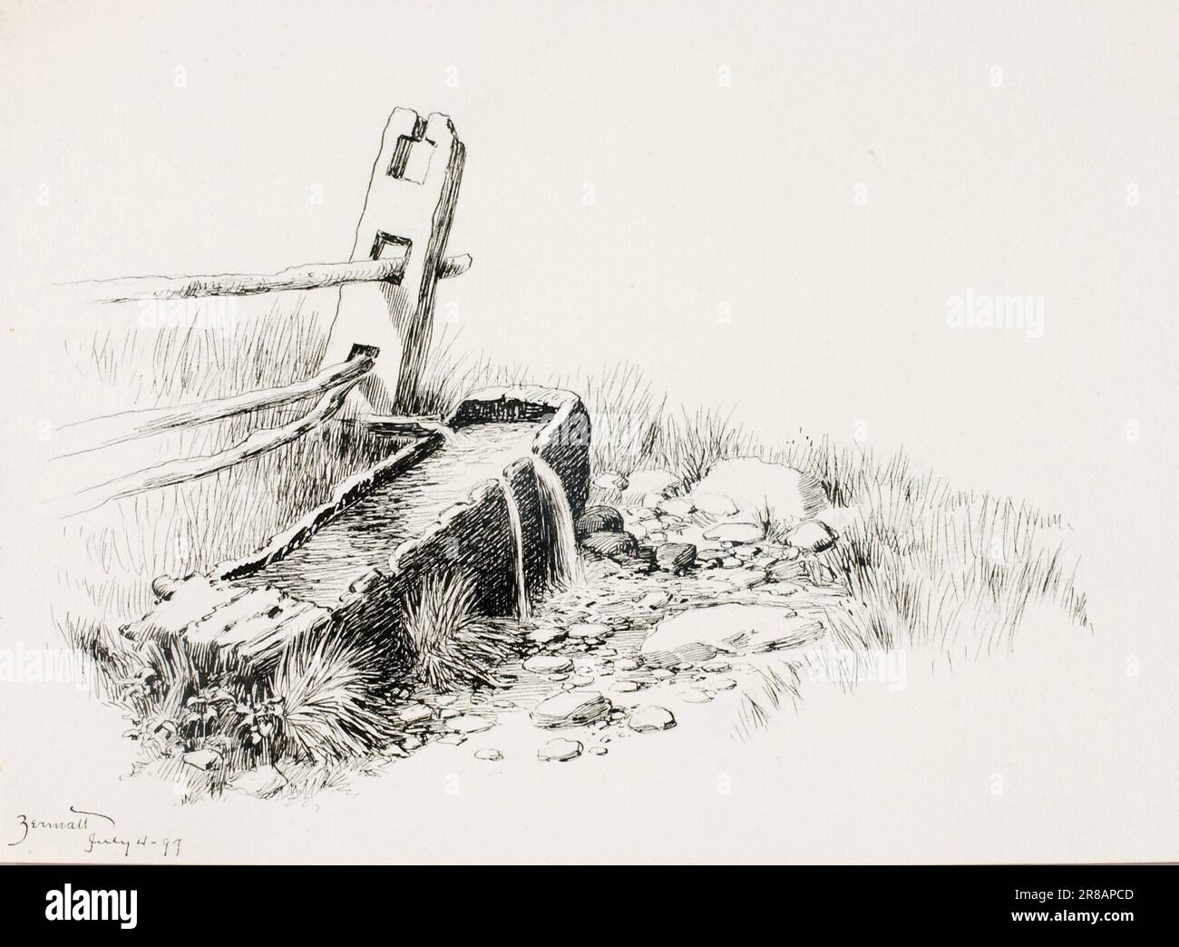 Zermatt 1897 by Elbert Burr, born Monroe Falls, OH 1859died