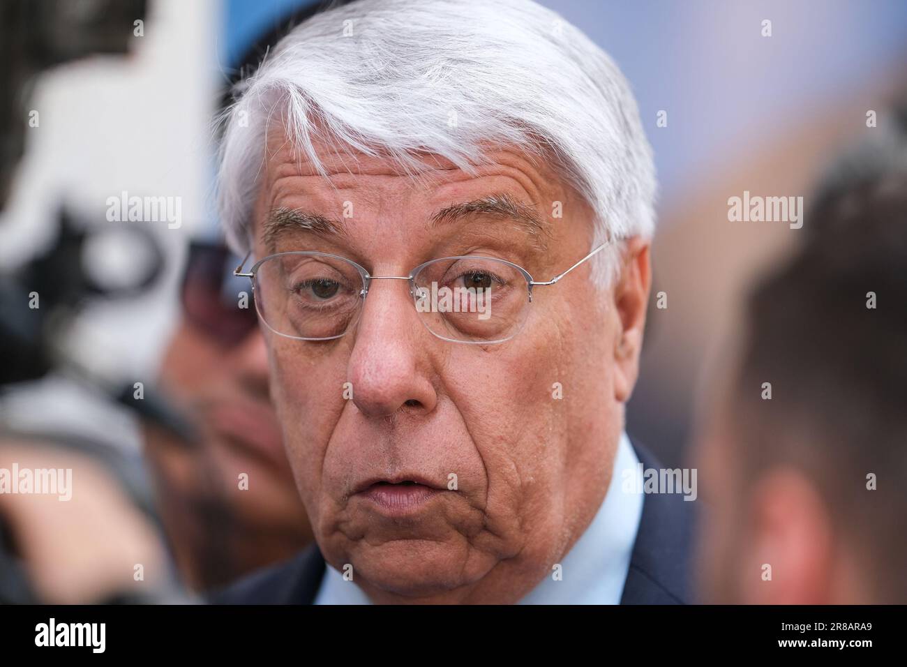 Termoli, Italy. 20th June, 2023. Carlo Giovanardi, former senator and former undersecretary of the Italian government seen during an election rally in support of Francesco Roberti, presidential candidate for the Molise Region. Credit: SOPA Images Limited/Alamy Live News Stock Photo