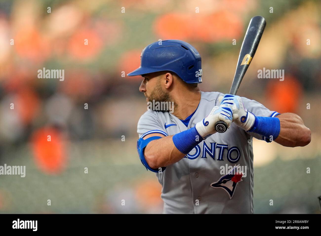 Toronto Blue Jays' Kevin Kiermaier during a baseball game in Kansas City,  Mo., Thursday, April 6, 2023. (AP Photo/Colin E. Braley Stock Photo - Alamy