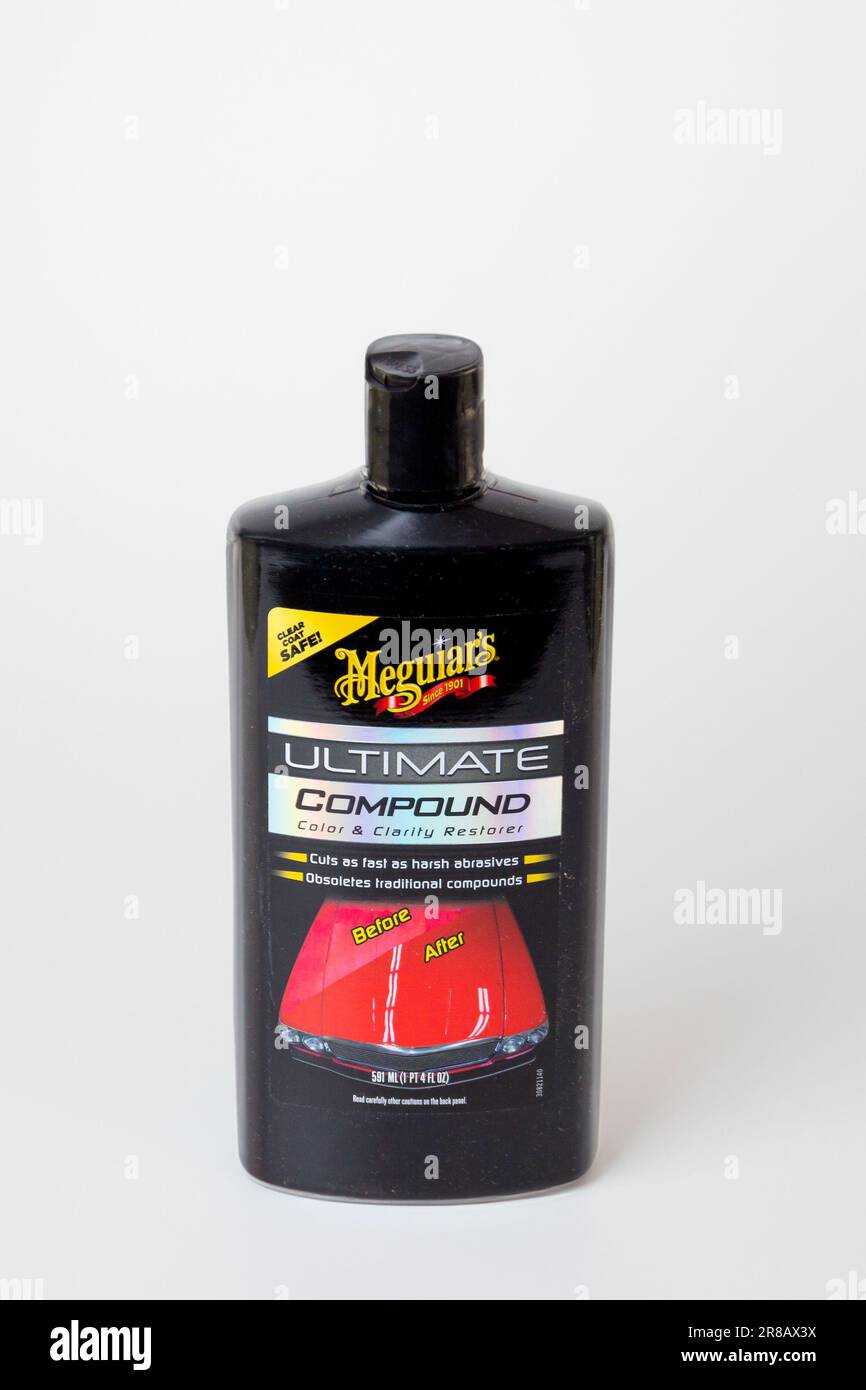 ST. PAUL, MN, USA - MAY 23, 2023: Meguiar's Ultimate Rubbing Compound and  trademark logo Stock Photo - Alamy