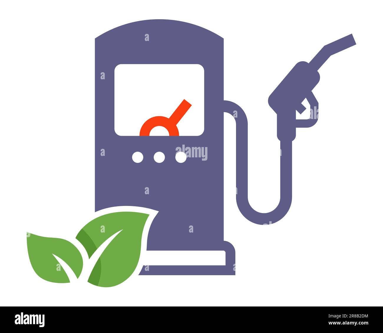 black icon eco gas station for ecological transport. flat vector ...