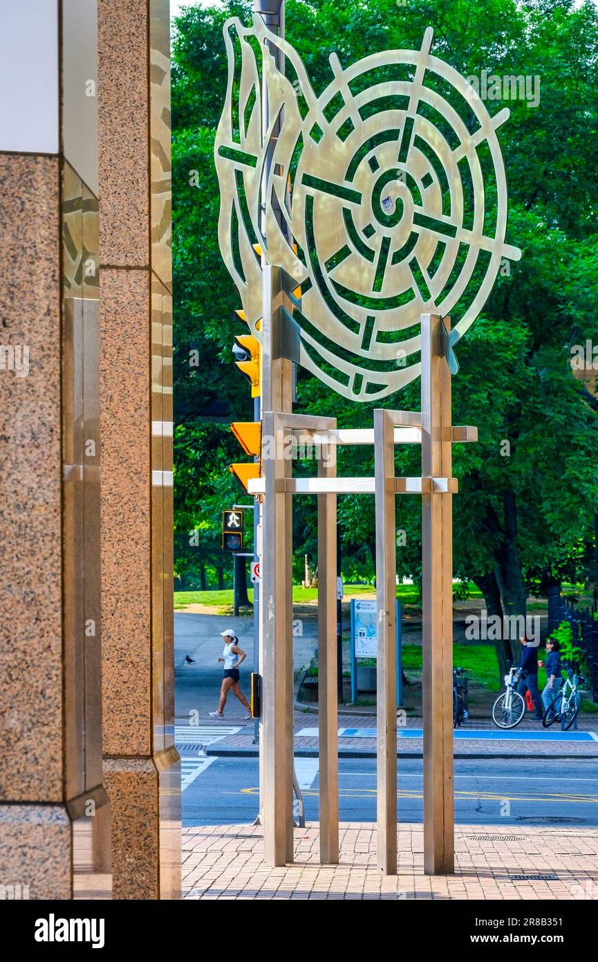 Sculpture Nautilius by Judith Schwarz, Toronto, Canada Stock Photo