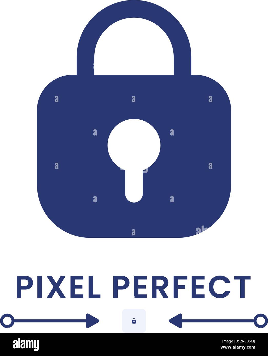 Private key black solid desktop icon Stock Vector