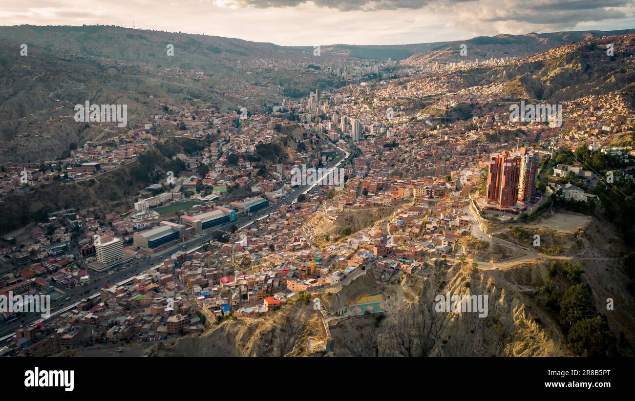 La Paz Bolivia Capital City, Slum in Latin American in Andean ...