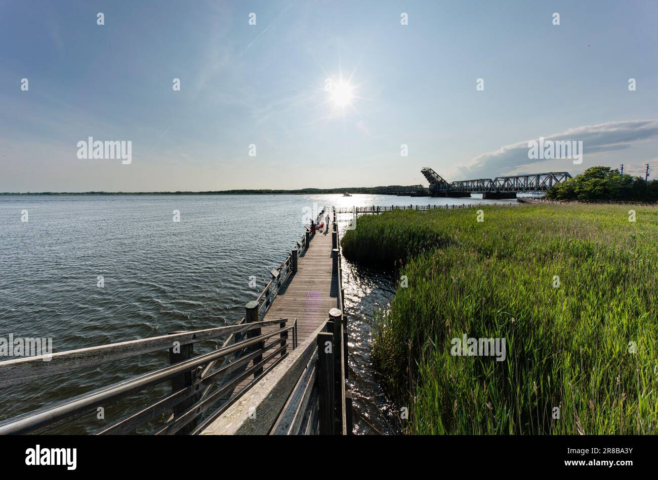 Ferry Landing State Park Fishing Pier & Amtrak Old Saybrook Old Lyme Bridge Old Lyme