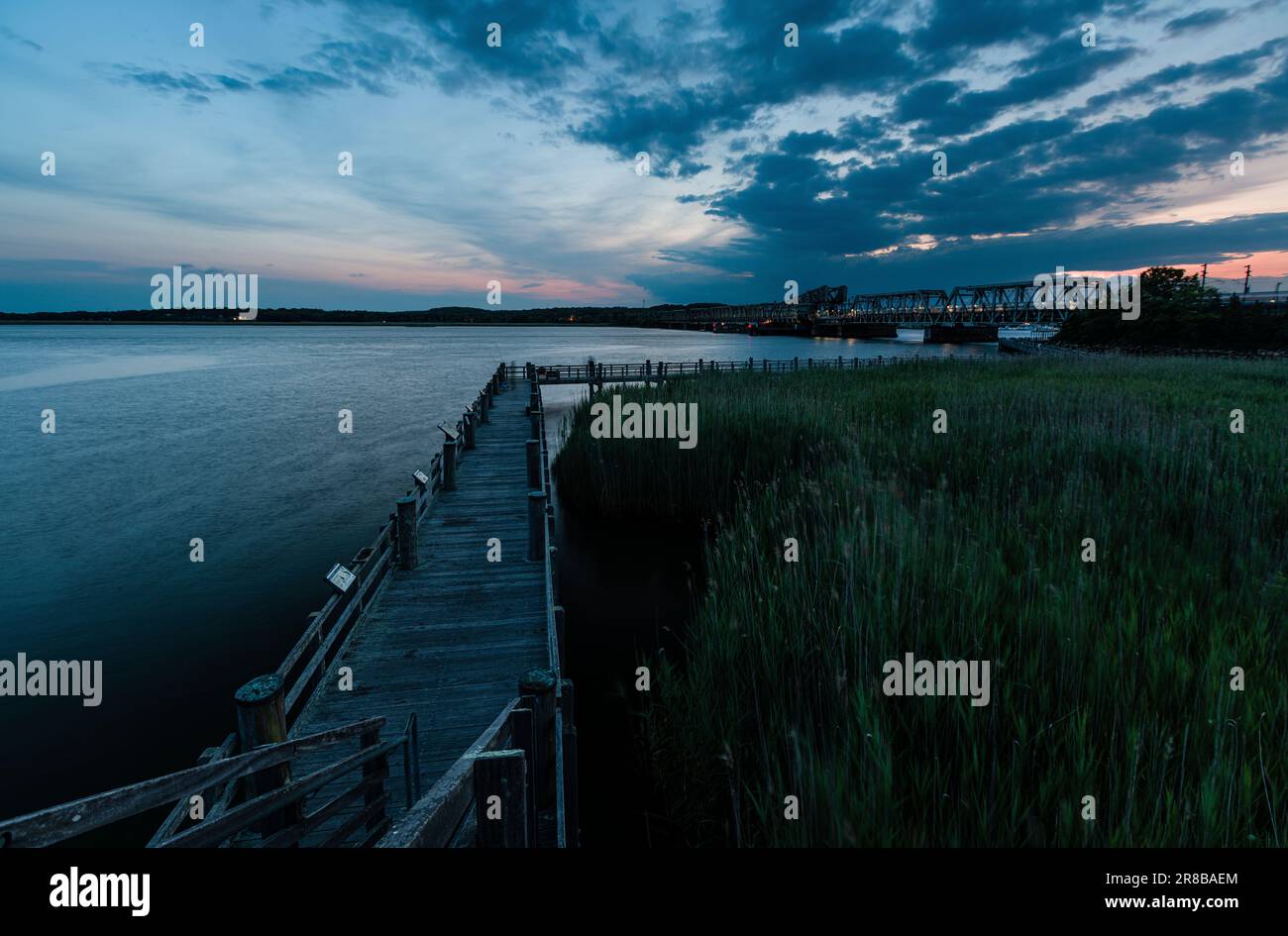 Ferry Landing State Park Fishing Pier & Amtrak Old Saybrook Old Lyme Bridge Old Lyme