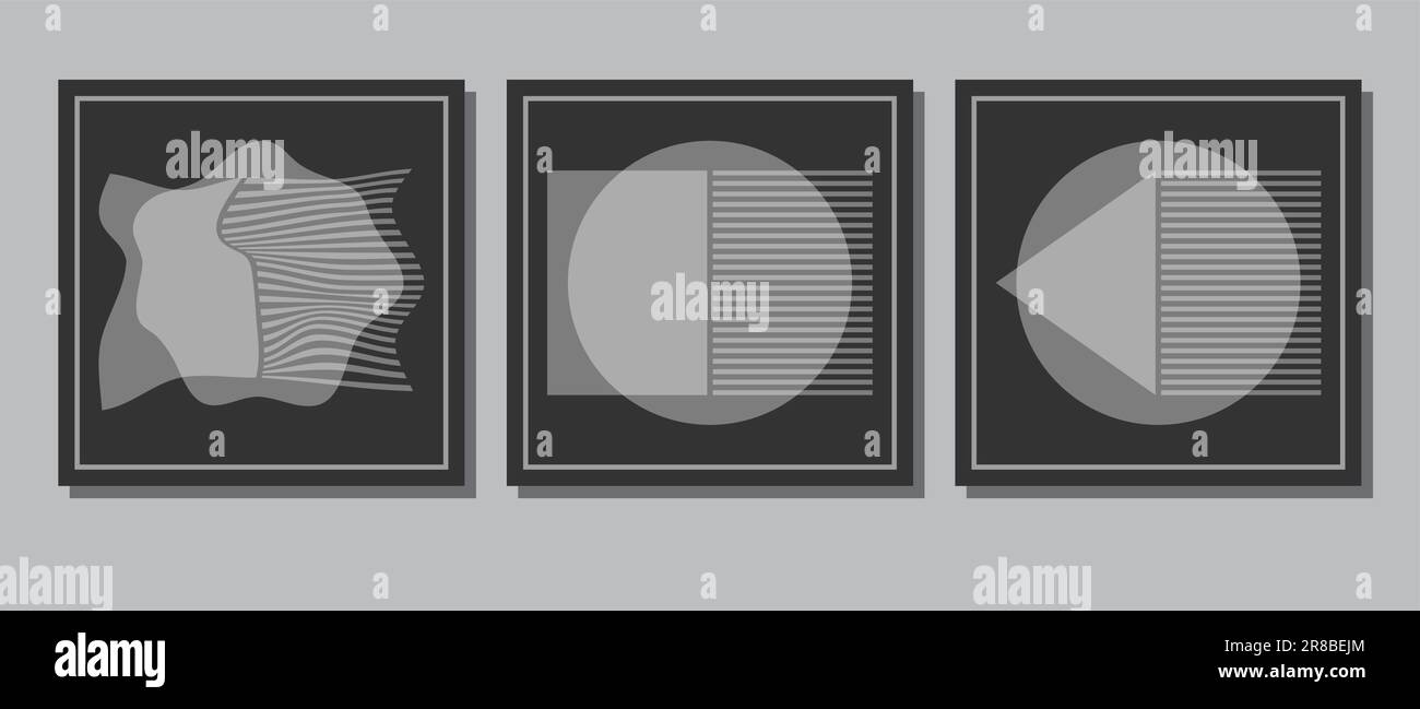 Abstract geometric art for interior design, paintings, covers, posters ...