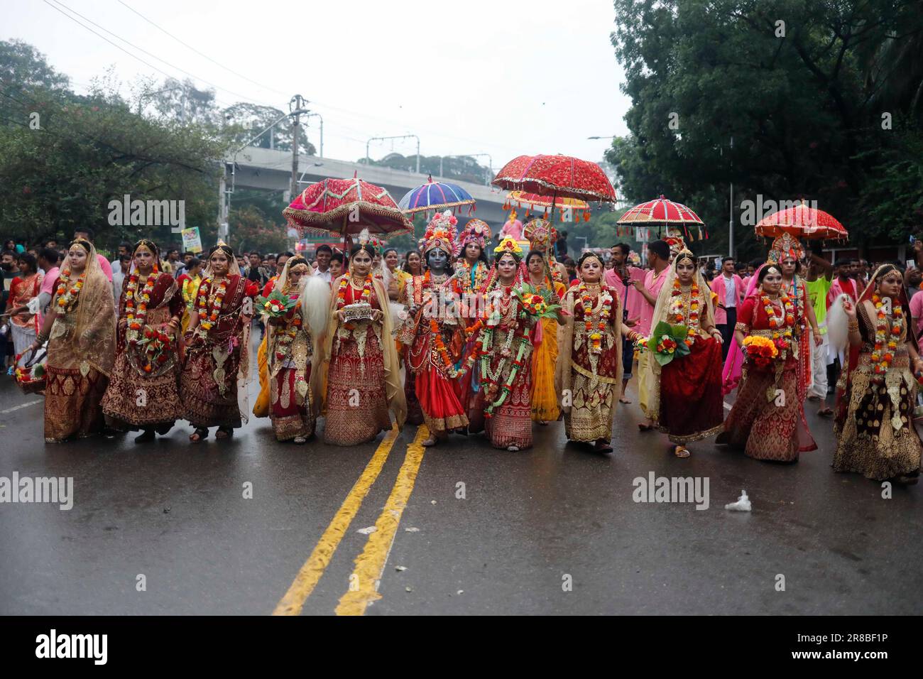 Dhaka, Bangladesh. 20th June, 2023. Hindu devotees gather to celebrate