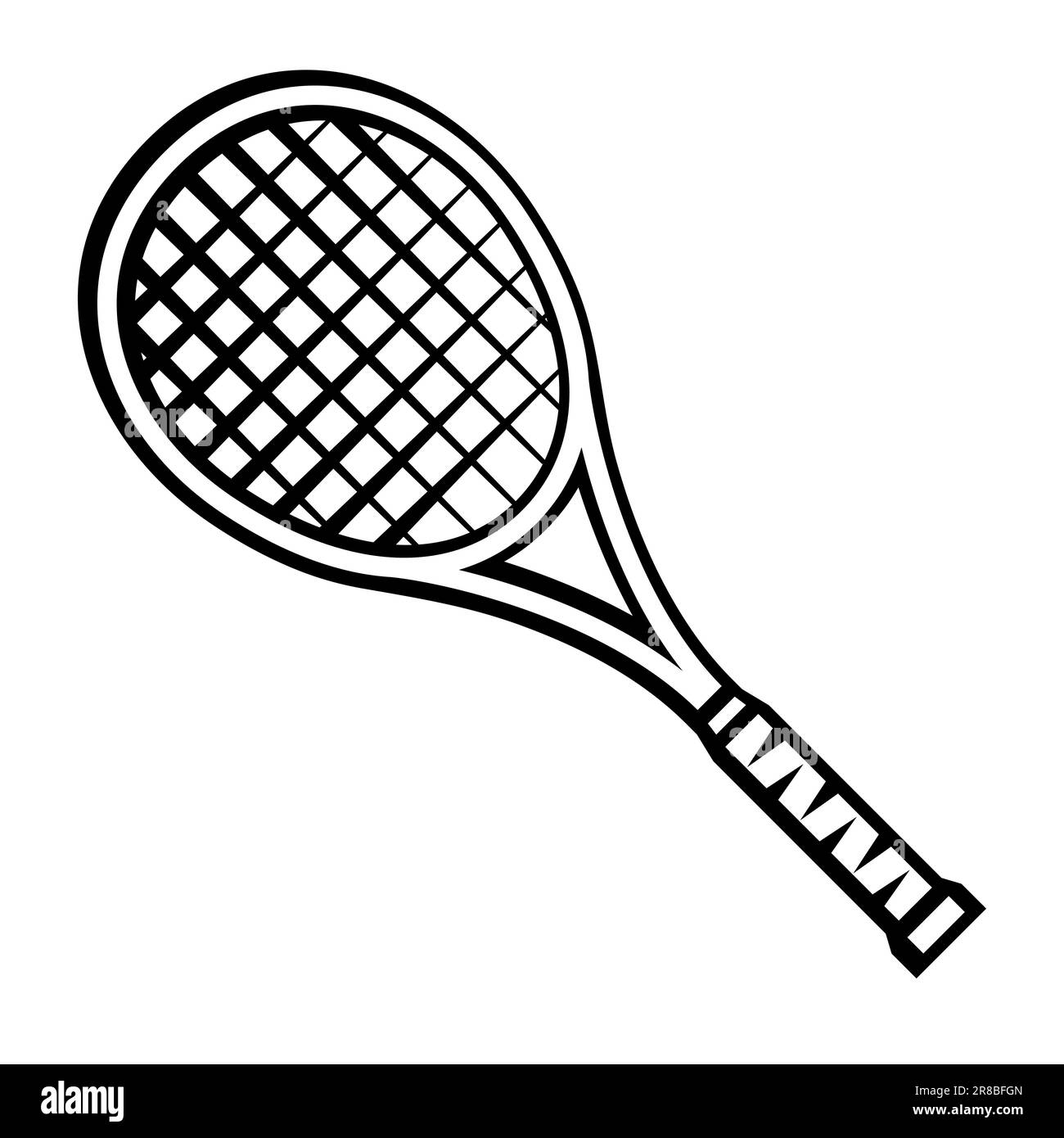 Racket cartoon Black and White Stock Photos & Images Alamy