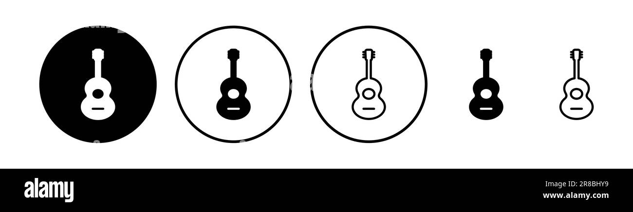 Guitar icon vector. musical instrument sign Stock Vector Image & Art ...
