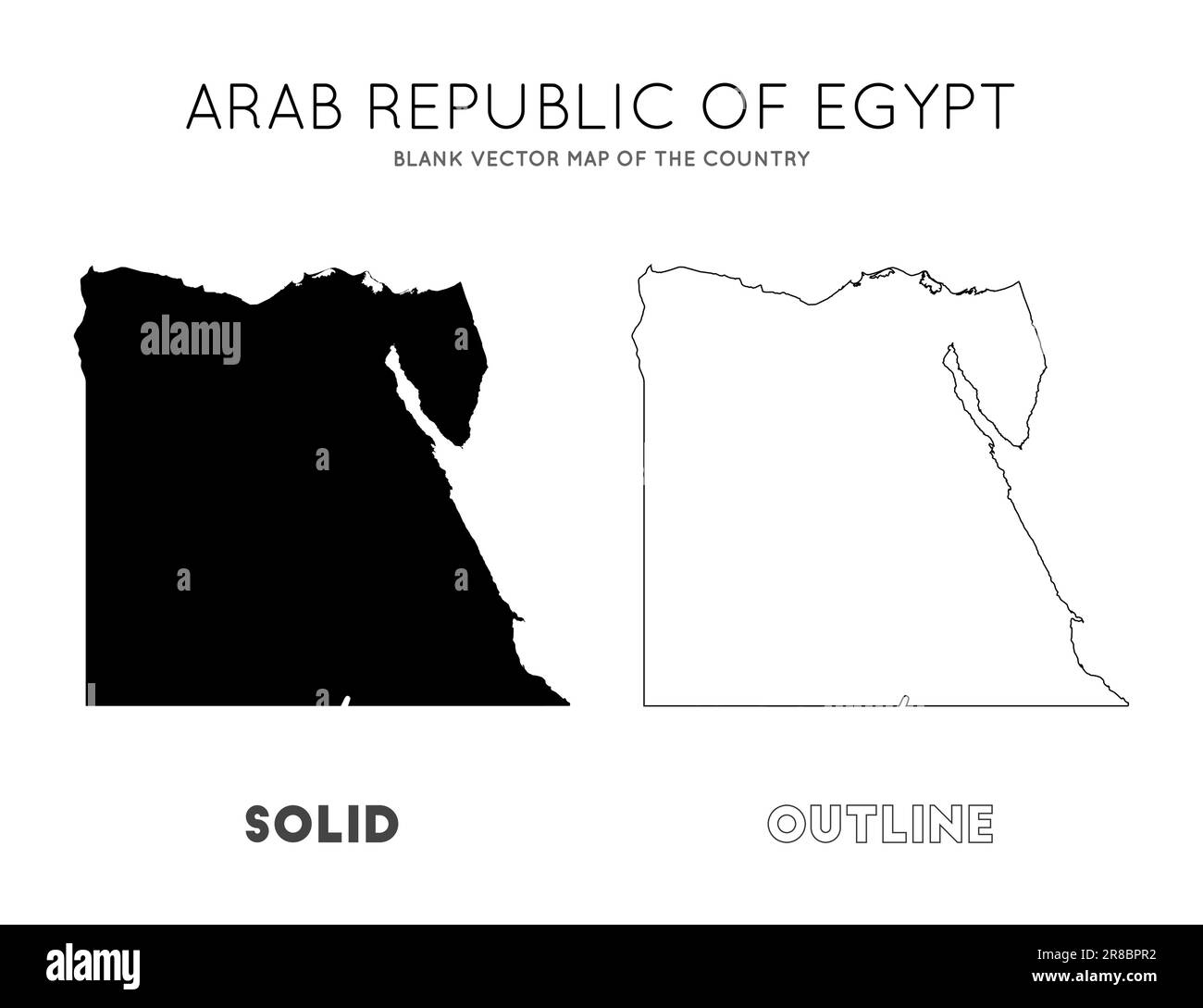 Egypt Map Blank Vector Map Of The Country Borders Of Egypt For Your Egypt Map Blank Vector Map Of The Country Borders Of Egypt For Your Infographic Vector Illustration 2R8BPR2