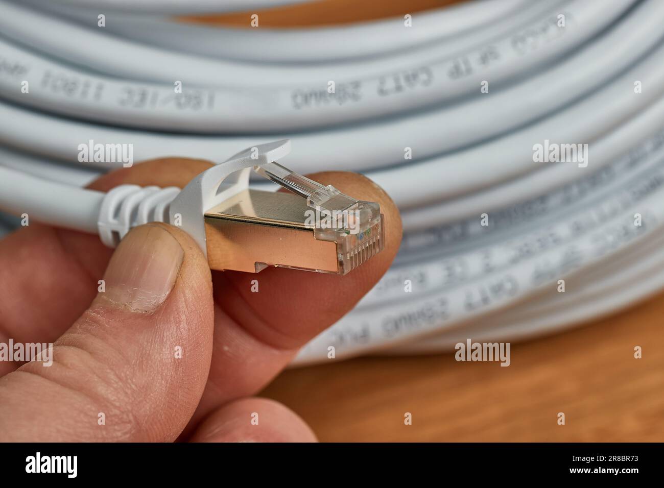 Network utp cable roll Stock Photo Alamy