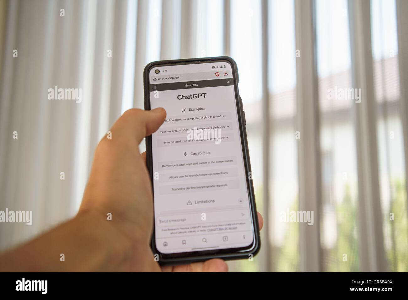 ChatGPT app chatbot on smartphone Stock Photo