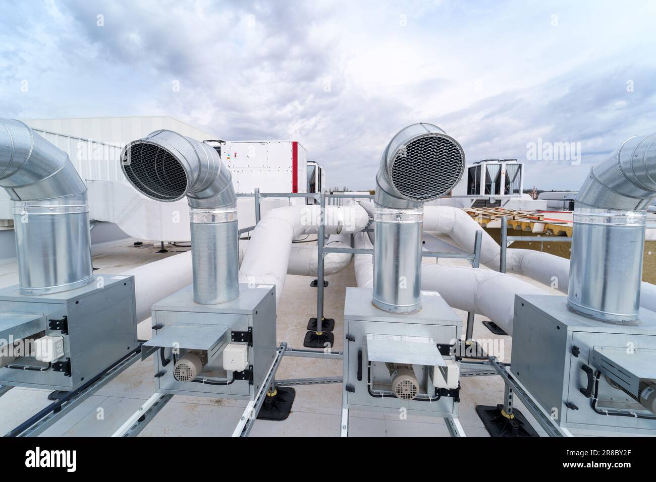 The air conditioning and ventilation system of a large industrial