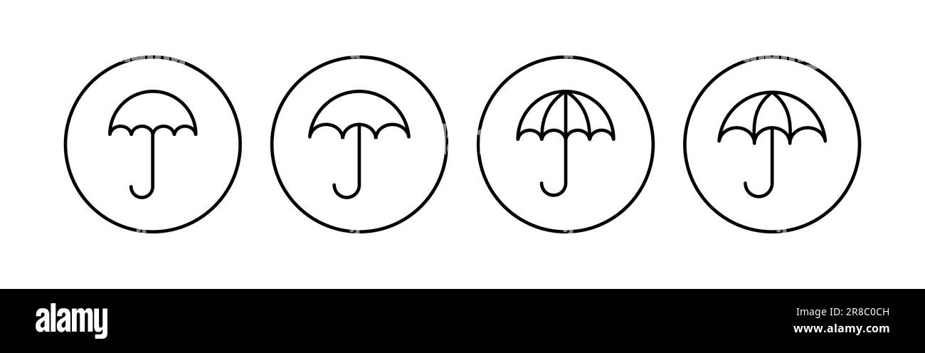 Umbrella icon set. umbrella sign icon Stock Vector Image & Art - Alamy