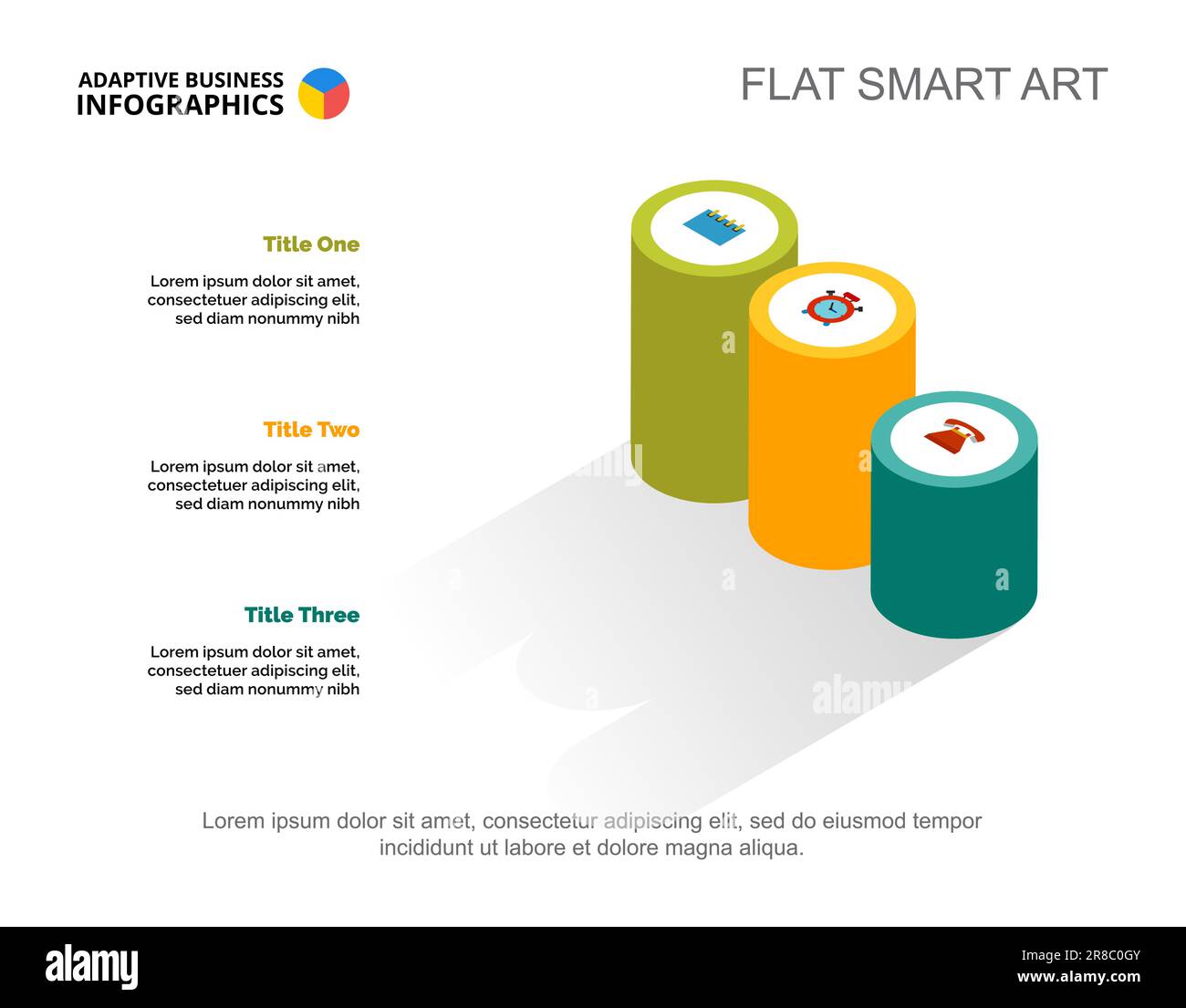 Three Options Project Slide Template Stock Vector Image & Art - Alamy