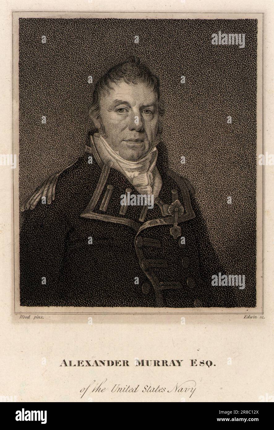 Alexander Murray, Esq. of the United States Navy n.d. by David Edwin, born Bath, England 1776-died Philadelphia, PA 1841 Stock Photo