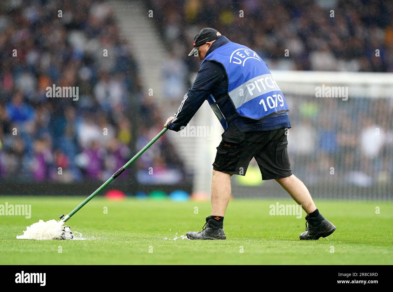 during the UEFA Euro 2024 Qualifying Group A match at Hampden Park