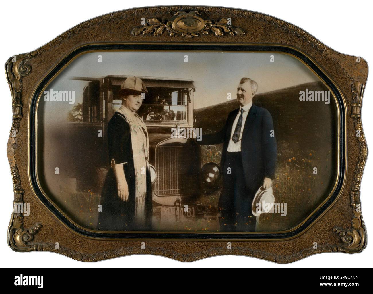 1930s couple car hi-res stock photography and images - Alamy