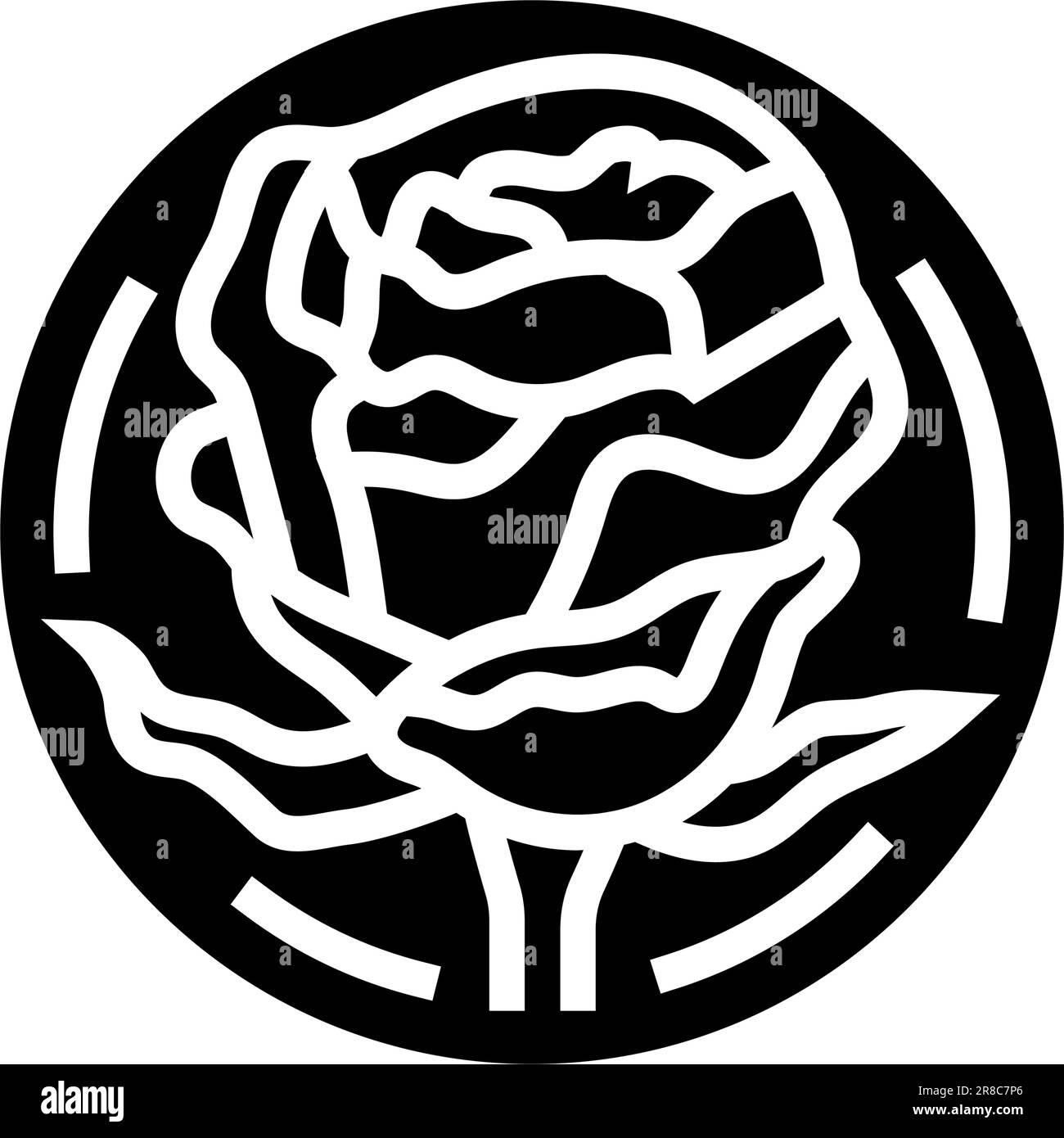 rose cosmetic plant glyph icon vector illustration Stock Vector Image ...